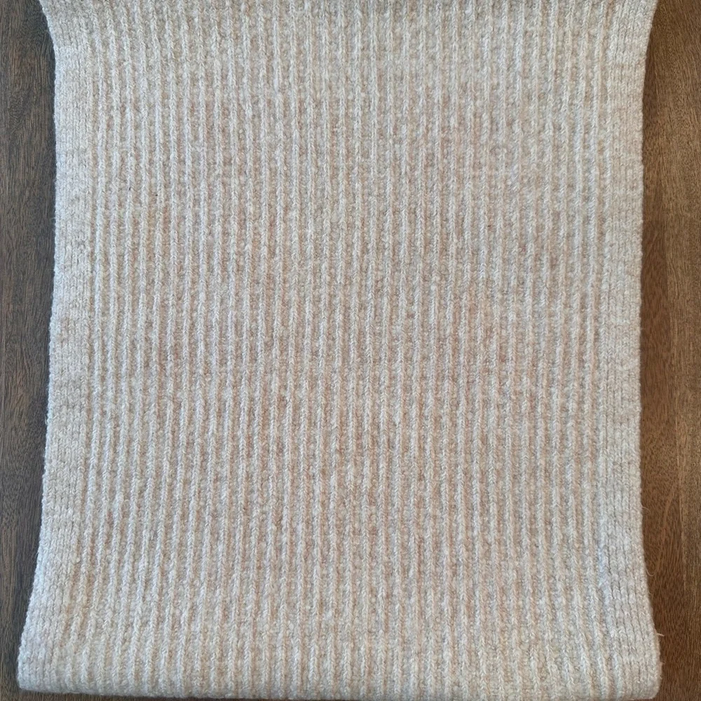 NWOT Madewell Cotton-Blend Scarf in Winter White - Picture 7 of 7